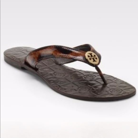 leopard tory burch sandals
